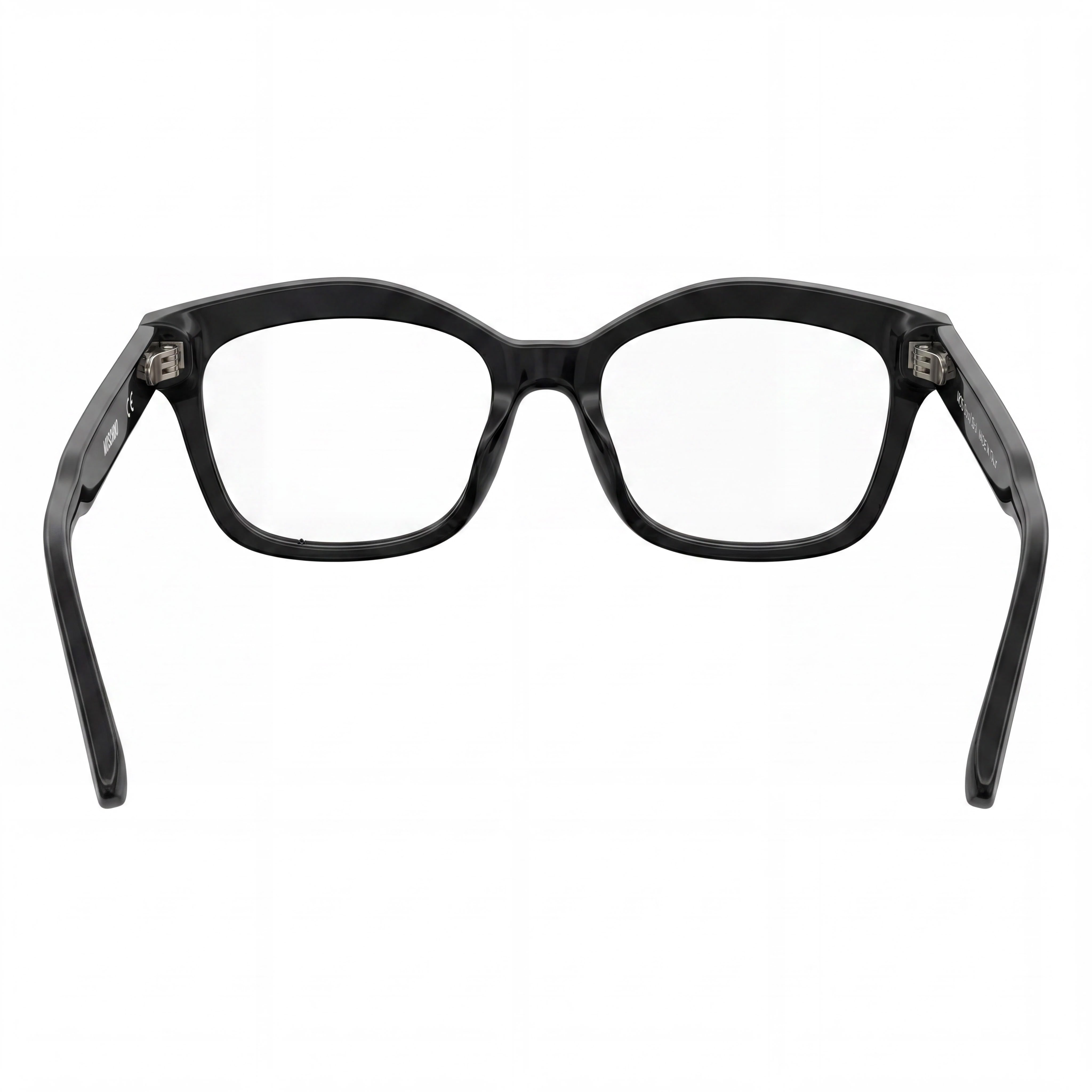 Moschino MOS606 Gafas para mujer de ojo de gato negras, Plástico, Photo 3