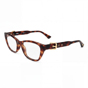 Moschino MOS608 Havana Rectangle Eyeglasses for Women, Acetate frame