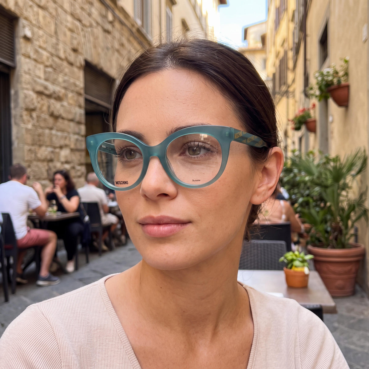 Gafas de sol Moschino Mos613 ojo de gato verdes para mujer, 51 mm, Photo 6