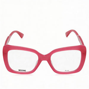 Moschino Mos614 Rectangle Eyeglasses for Women — front view, Acetate