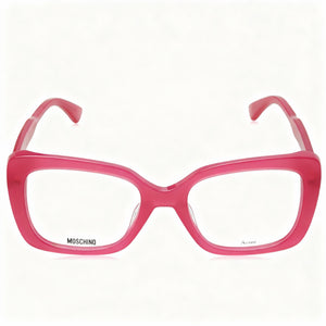Moschino MOS614 Rectangle Eyeglasses for Women — front view, Acetate