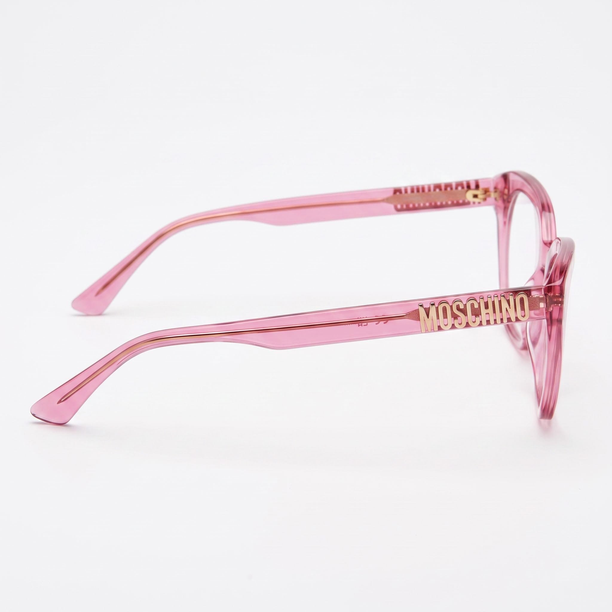 Moschino MOS628 Fuchsia Square Eyeglasses for Women, Acetate 51mm, Photo 2