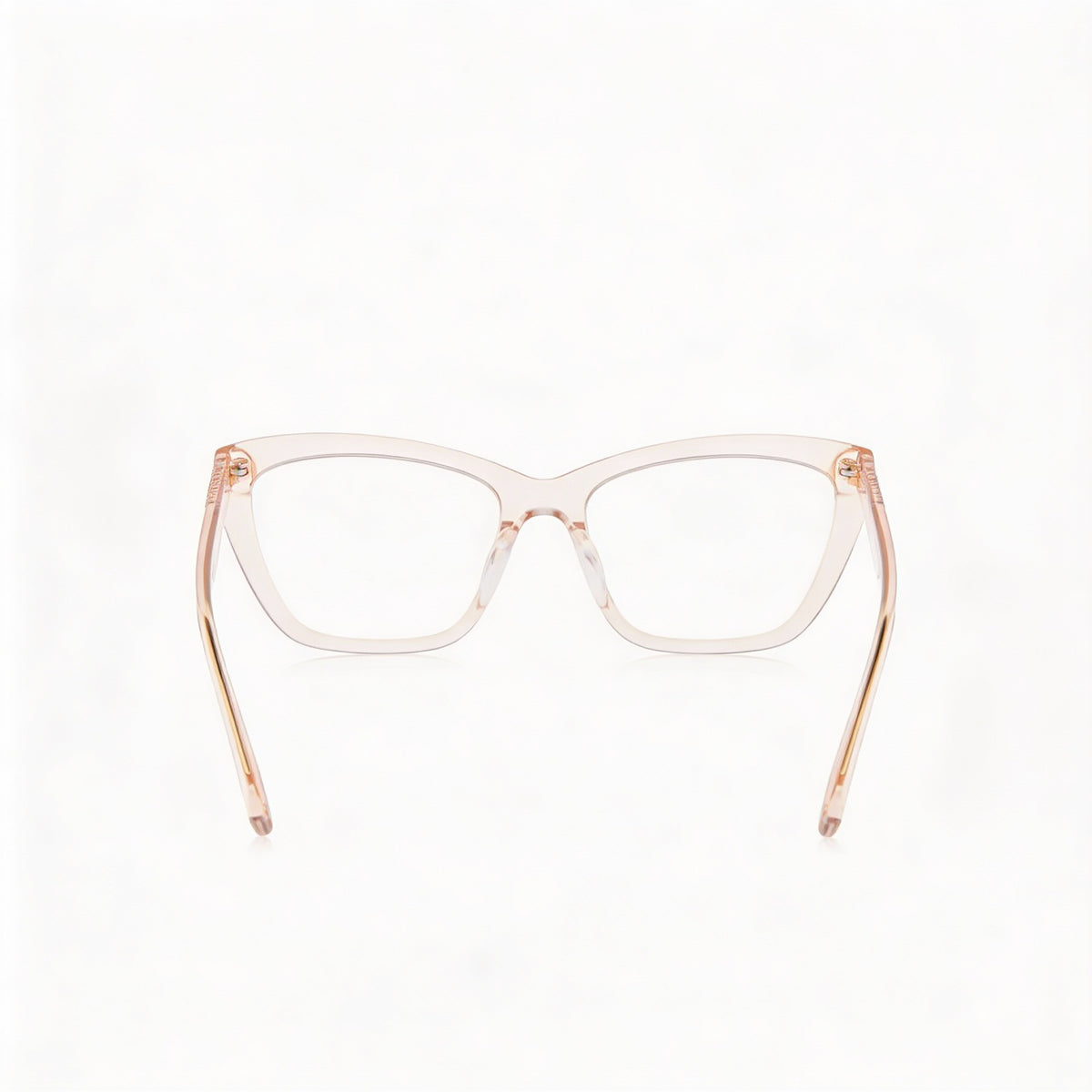 Moschino MOS629 Nude Rectangle Eyeglasses for Women, Acetate 52mm, Photo 4