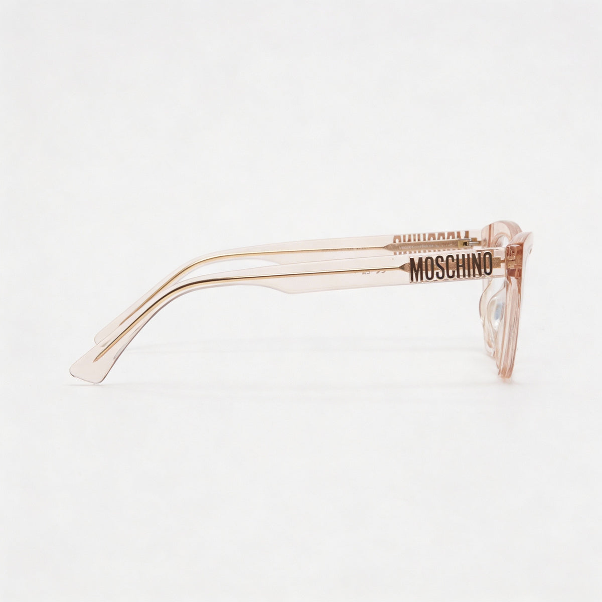 Moschino MOS629 Nude Rectangle Eyeglasses for Women, Acetate 52mm, Photo 3
