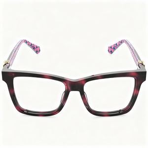 Moschino Square Eyeglasses for Women — front view, Acetate