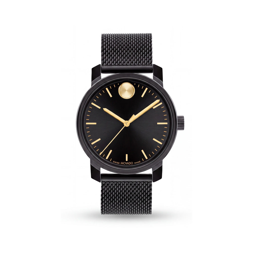 Movado BOLD Access Black Stainless Steel Men's Watch, 41mm