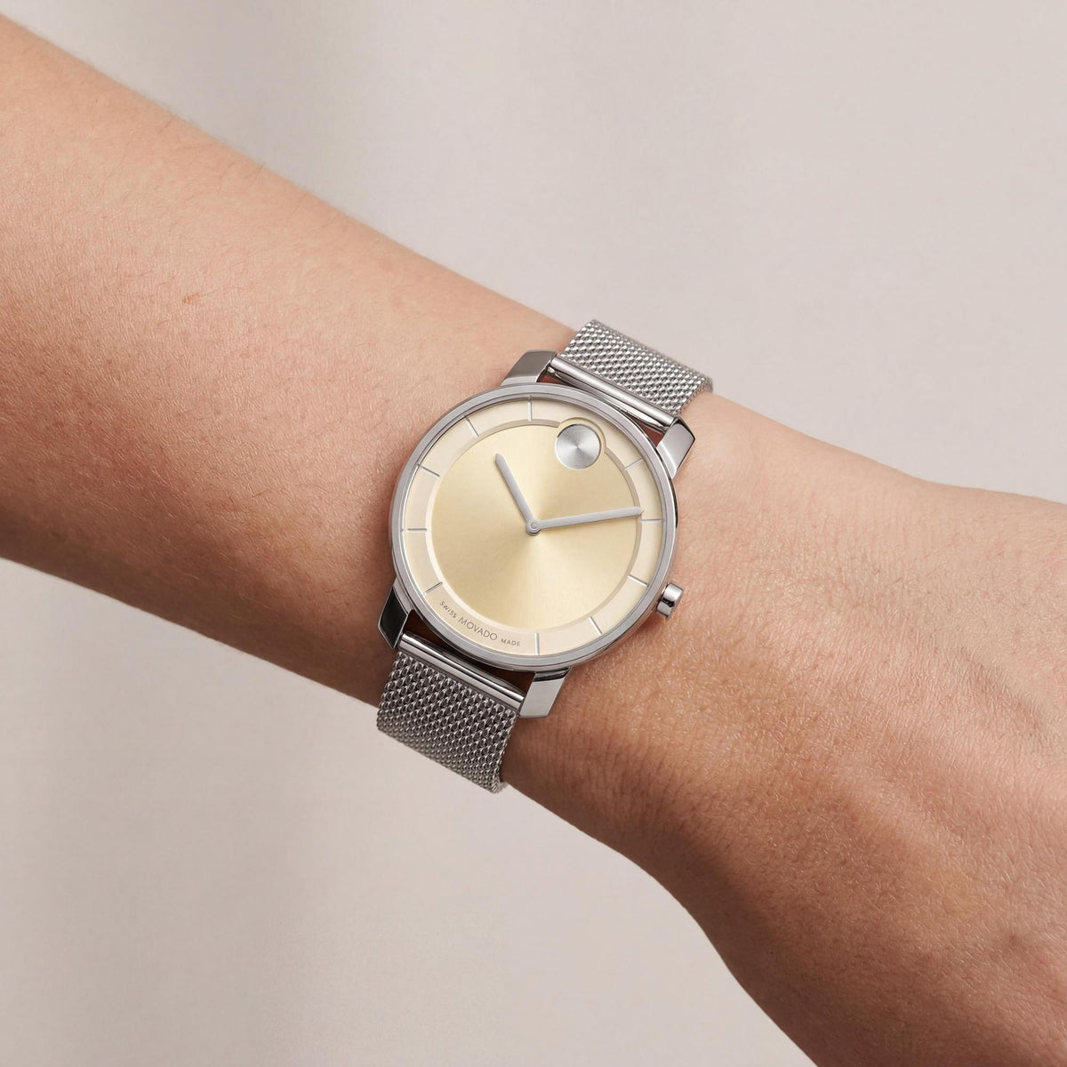 Movado Bold Access Silver Watch for Women, 40mm, Photo 3