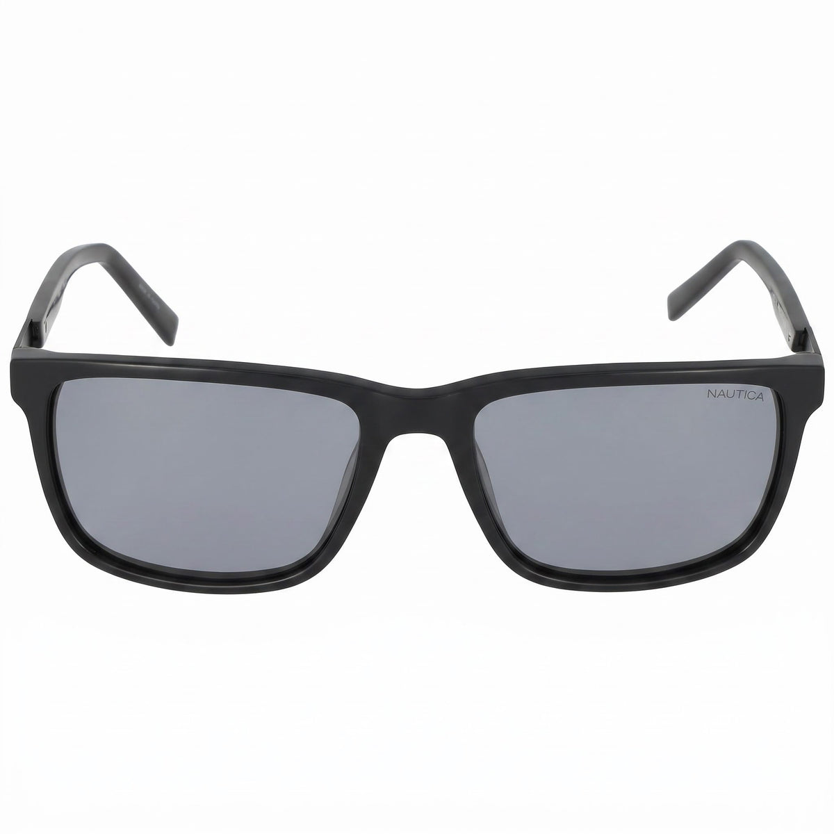 Nautica Black/White Rectangle Sunglasses for Men, 56mm, Photo 2