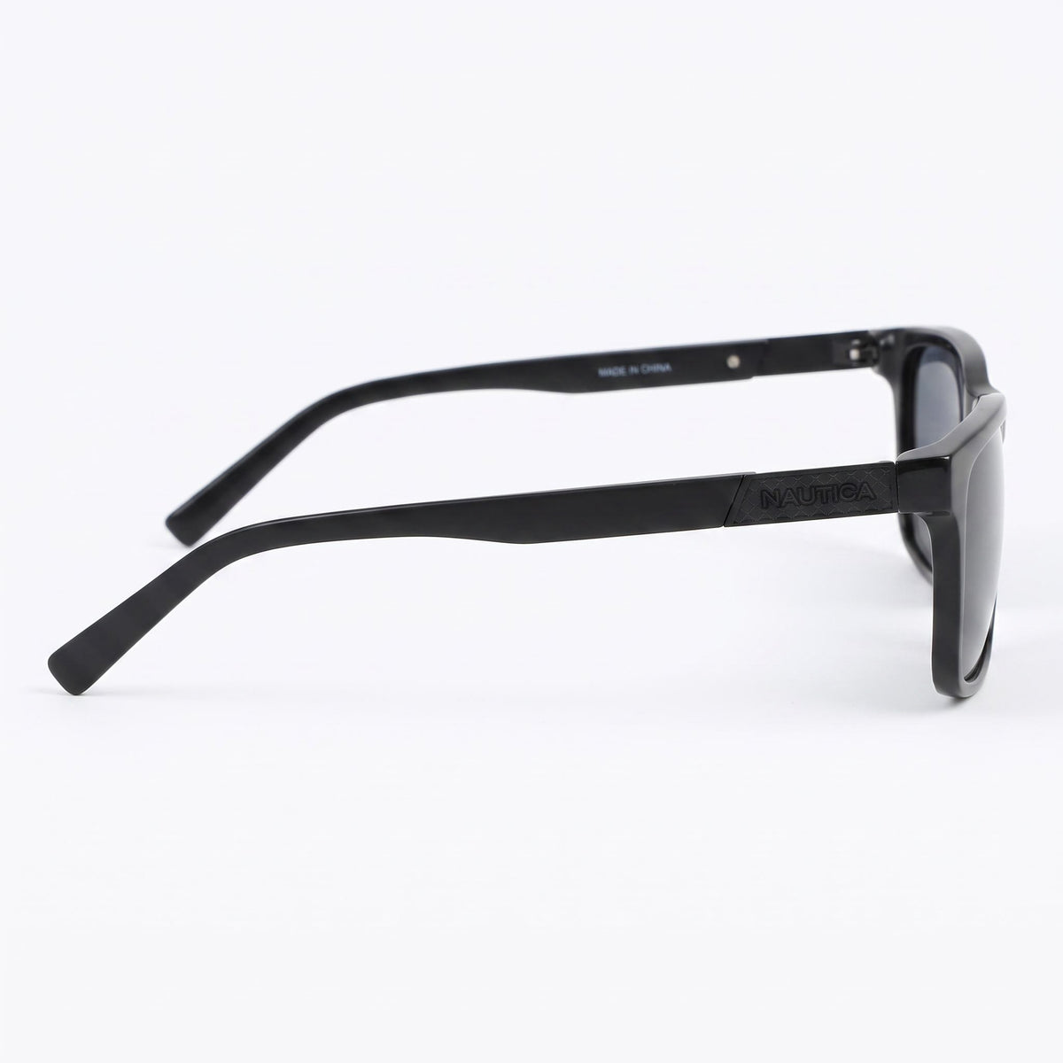 Nautica Black/White Rectangle Sunglasses for Men, 56mm, Photo 3