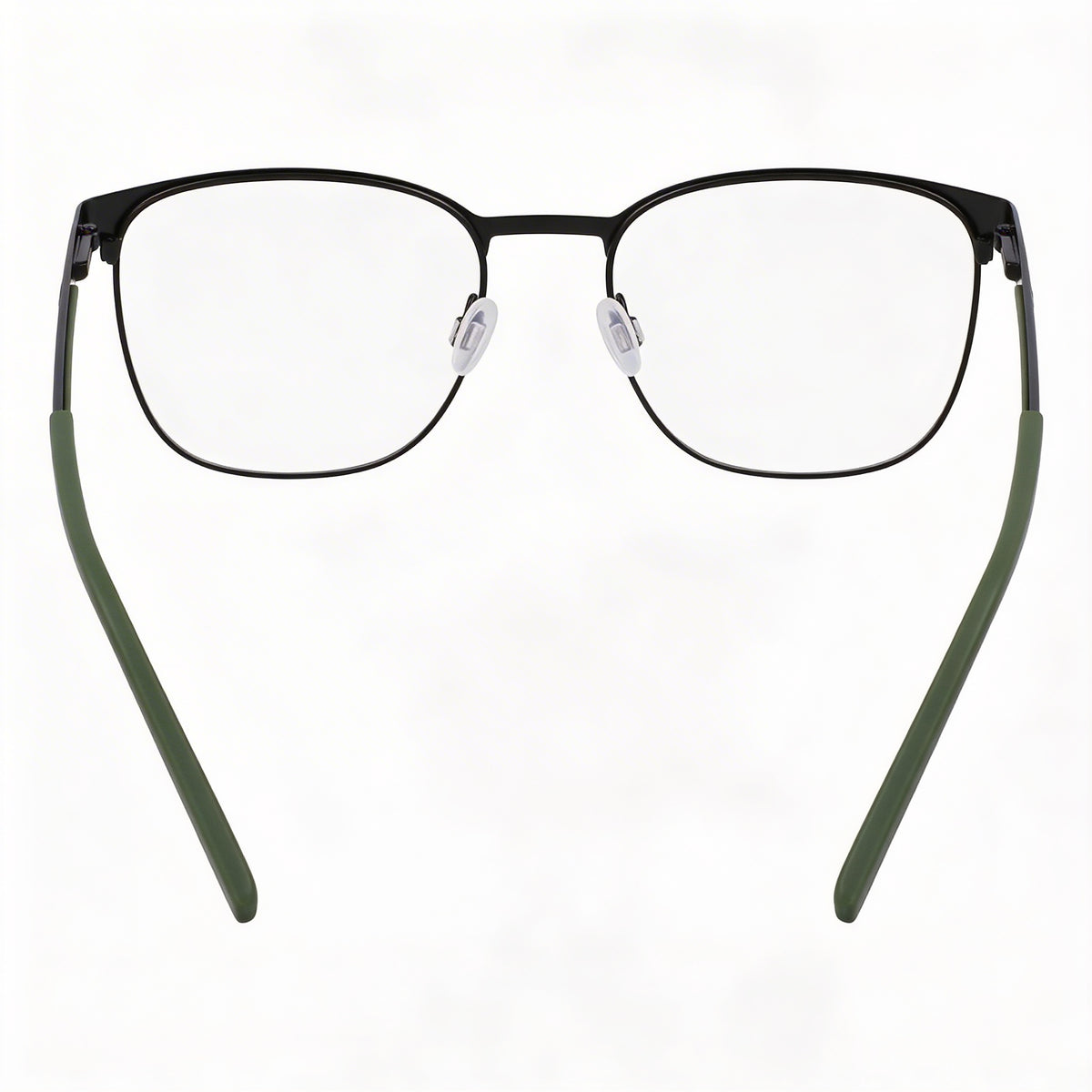 Nautica Modern Matte Black Round Eyeglasses for Men, 53mm, Photo 3