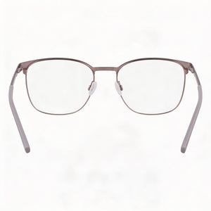 Nautica Modern Square Eyeglasses for Men — front view, Metal