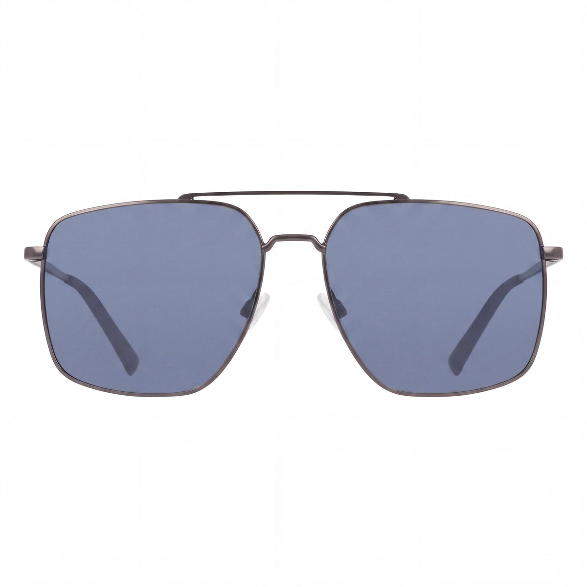 Gafas de sol Nautica N106sp para hombre, con protección UV, armazón de metal, color gris plomo mate, lentes azul humo de 59 mm, Photo 2