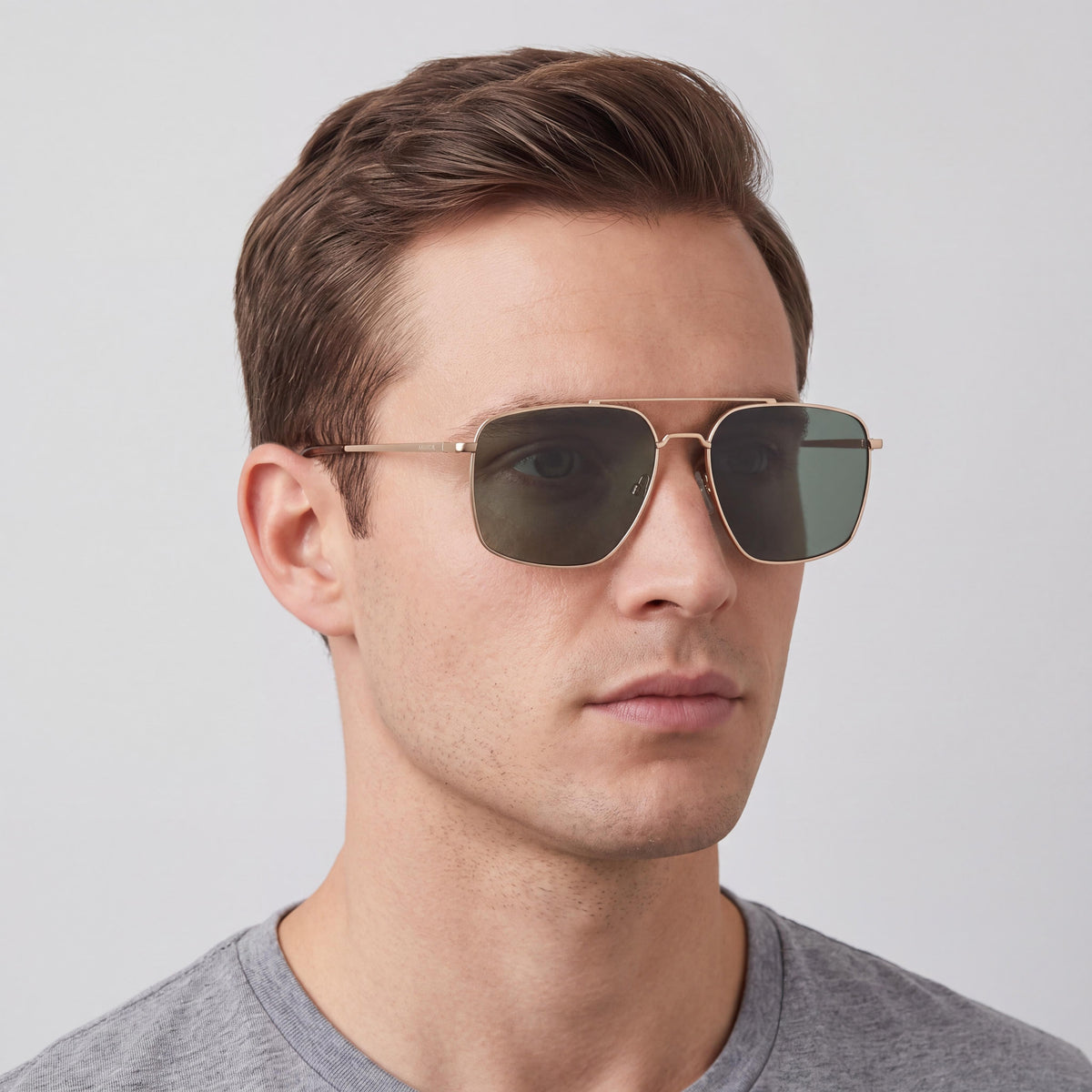 Gafas de sol de aviador para hombre Nautica N106sp en oro mate, 59 mm, Photo 5