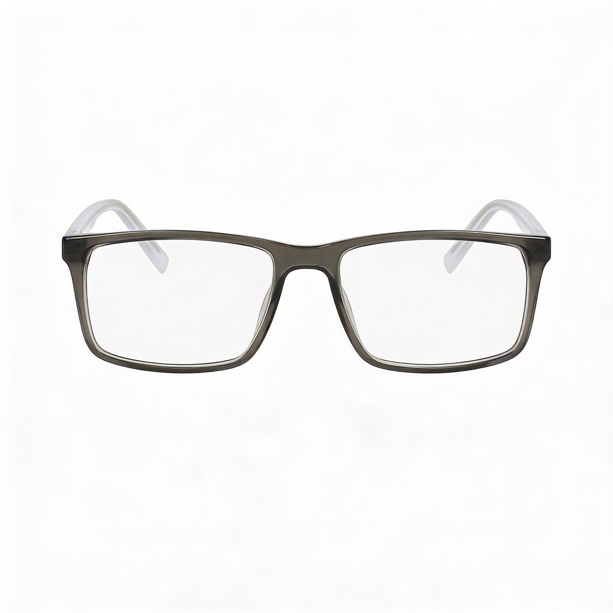 Nautica N8182 Grey Crystal Rectangle Eyeglasses for Women, Metal 53mm, Photo 2