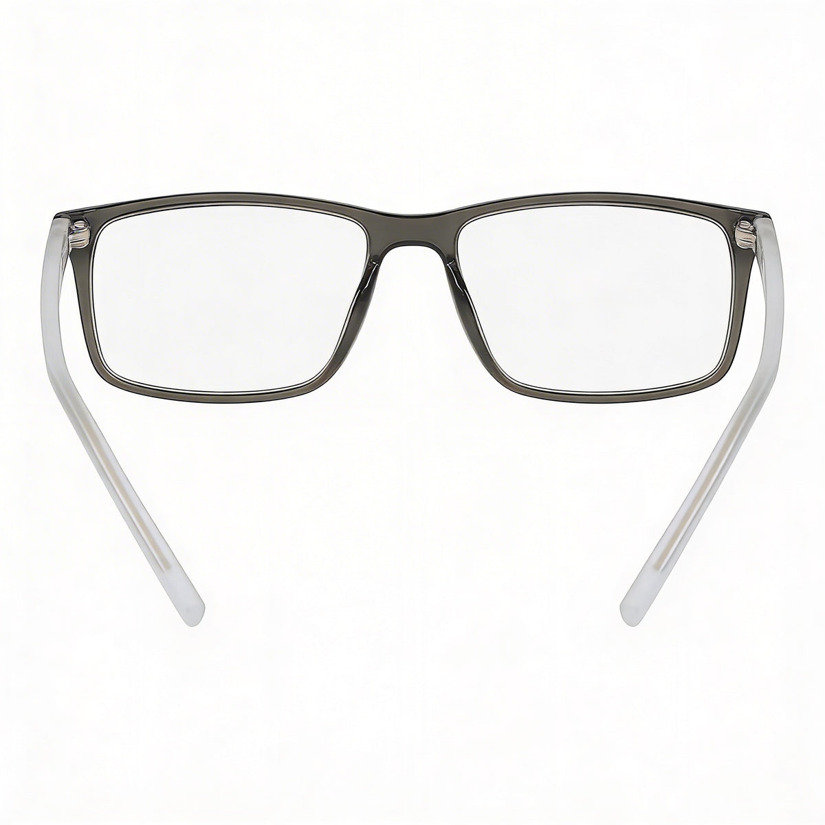 Nautica N8182 Grey Crystal Rectangle Eyeglasses for Women, Metal 53mm, Photo 4