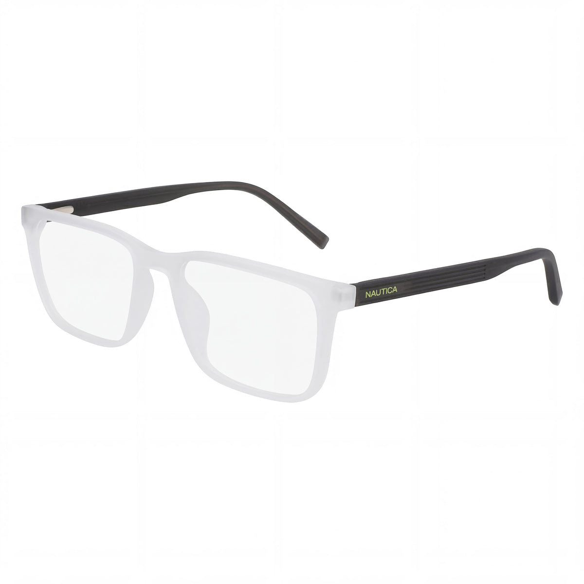 Nautica N8183 Matte Crystal Rectangle Eyeglasses for Men, Metal 54mm, Photo 1