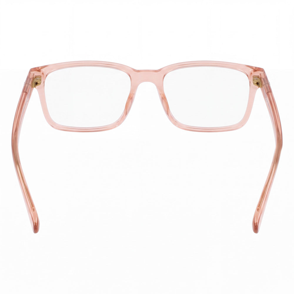 Nike 1001Y Rectangle Eyeglasses Unisex — side view, Pink Acetate temples