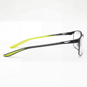 Nike 4311 Rectangle Eyeglasses for Unisex — front view, Alloy Steel