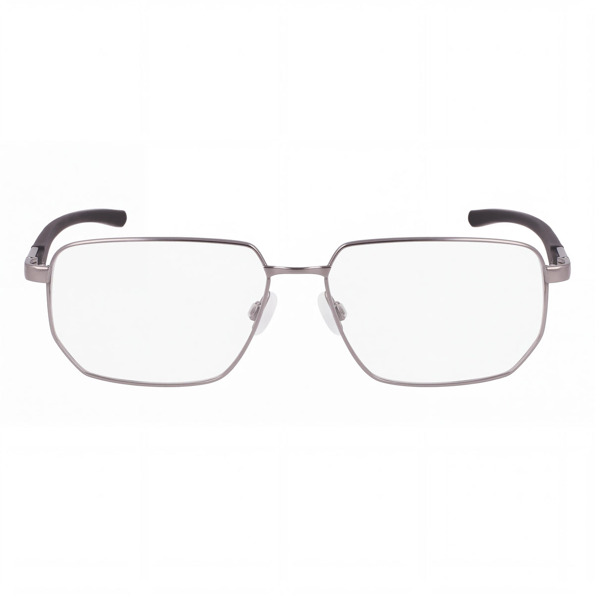 Gafas Nike 4317 para hombre con montura de metal y lentes que no son de policarbonato, color gris plomo satinado/negro, 57 mm de ancho de lente, Photo 2