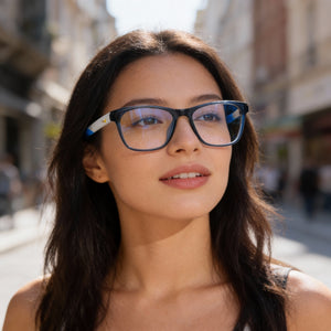 Nike 5058 Blue Eyeglasses Unisex — lifestyle wear, office and reading