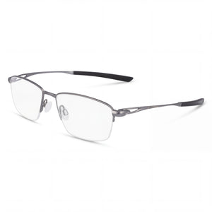 Nike 6045 Black Rectangle Eyeglasses Unisex, Titanium frame