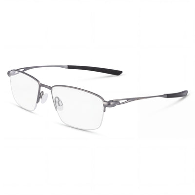 Nike 6045 Black Rectangle Eyeglasses Unisex, Titanium frame