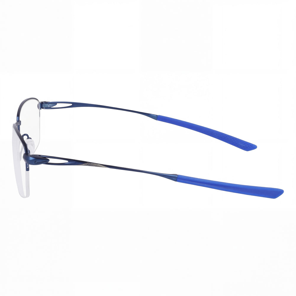 Nike 6045 Rectangle Eyeglasses for Men — front view, Titanium