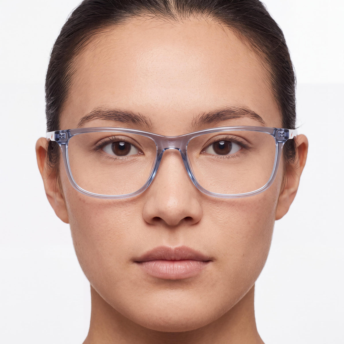 Nike 7018 Diffused Blue Rectangle Eyeglasses Unisex, 56mm, Photo 4