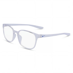 Nike 7026 N Clear Square Eyeglasses for Unisex, Acetate frame