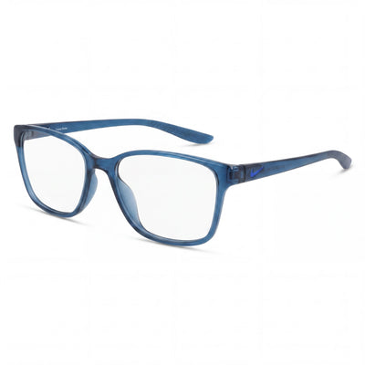 Nike 7027 Transparent Rectangle Eyeglasses for Men, Metal frame
