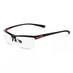 Nike 7071/2 Dark Anthracite Rectangle Eyeglasses for Men, Plastic frame