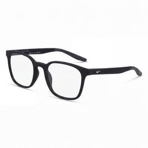 Nike 7115 Matte Black Square Eyeglasses for Women, Plastic frame
