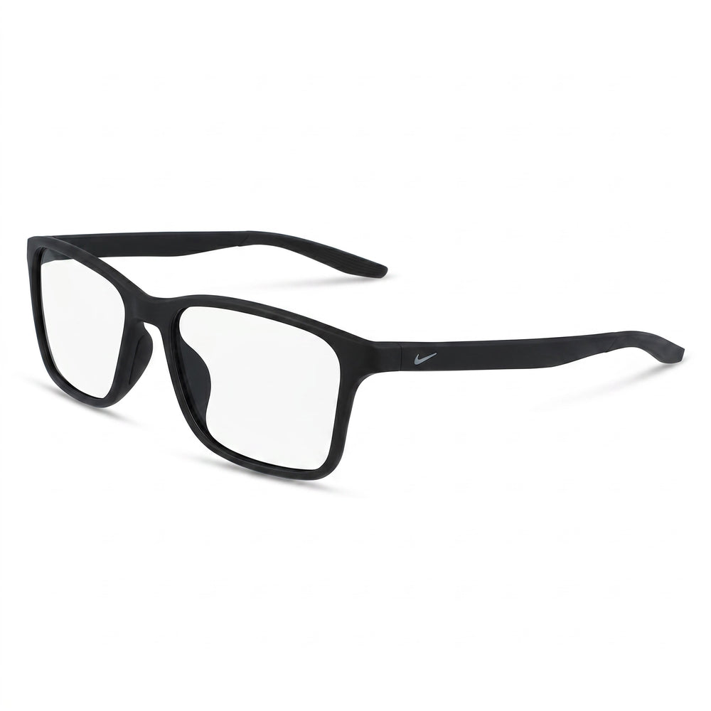 Nike 7117 Black Rectangle Eyeglasses Unisex, Metal frame
