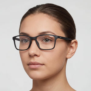 Nike 7117 Black Eyeglasses Unisex — lifestyle wear, office and reading