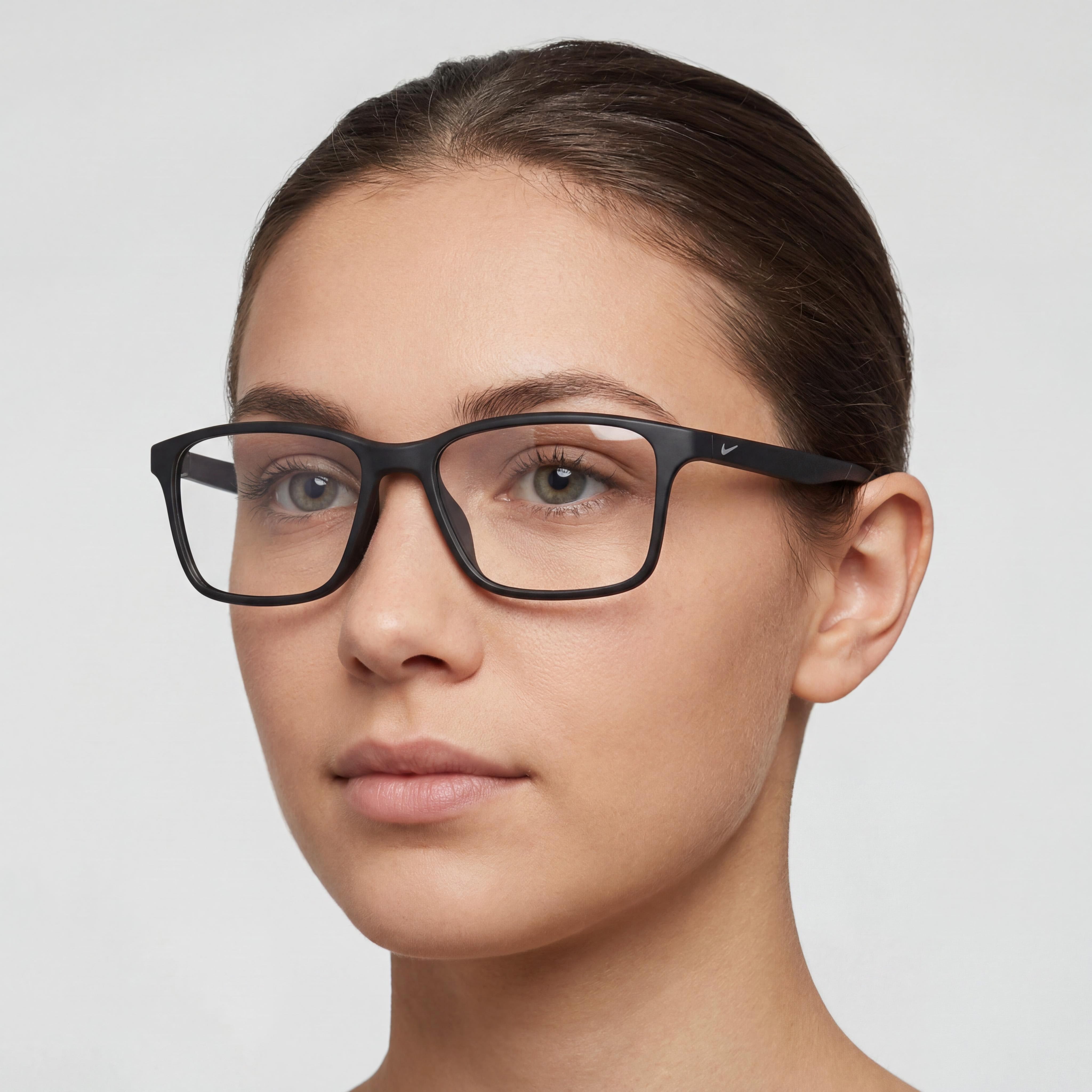 Gafas Nike 7117 negras rectangulares unisex, metal 56 mm, Photo 4