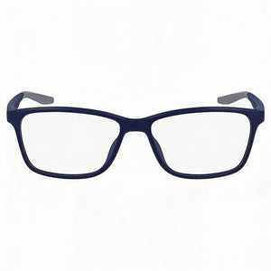Nike 7118 Rectangle Eyeglasses for Men — front view, Plastic