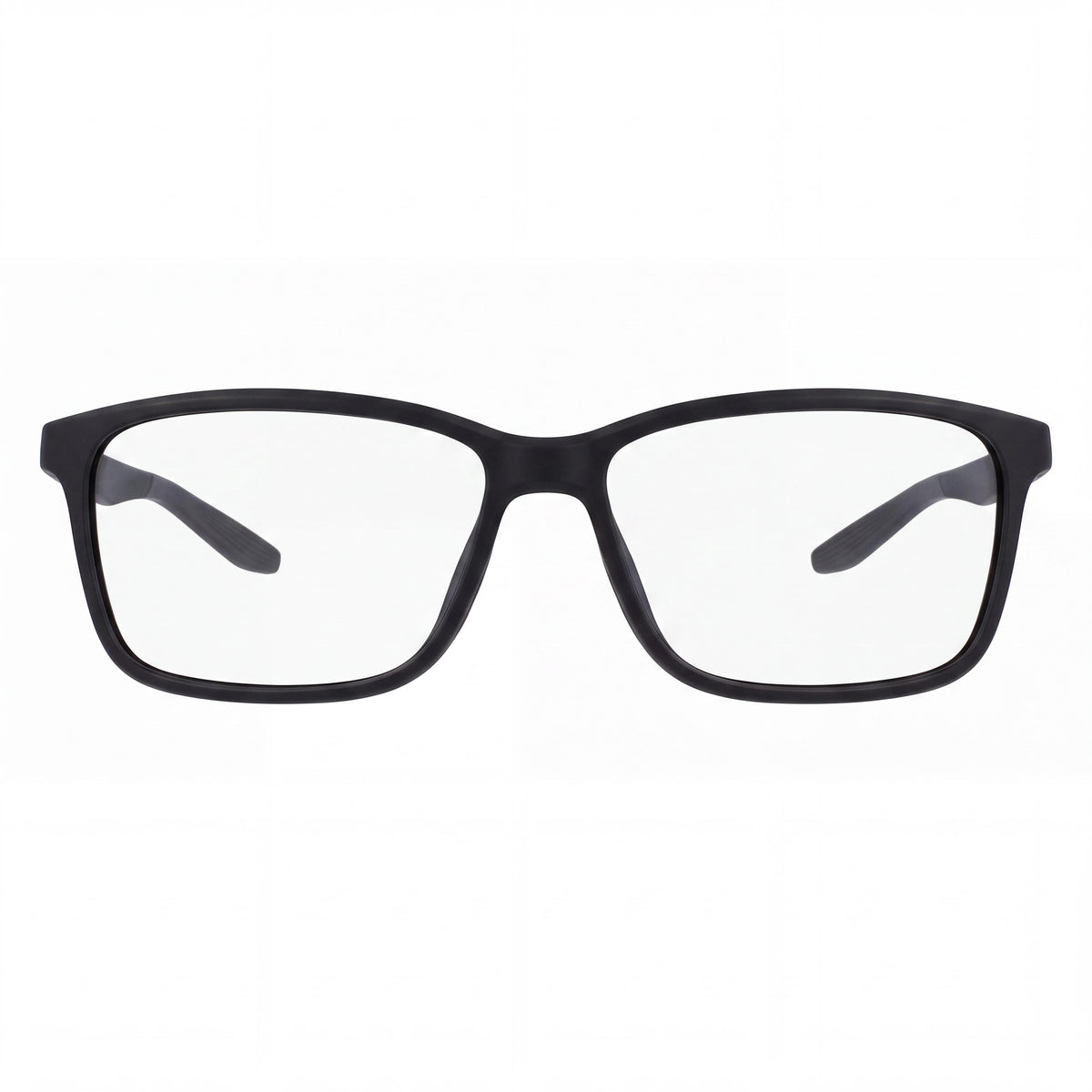 Nike 7118 N Matte Black Rectangle Eyeglasses Unisex, 55mm, Photo 2