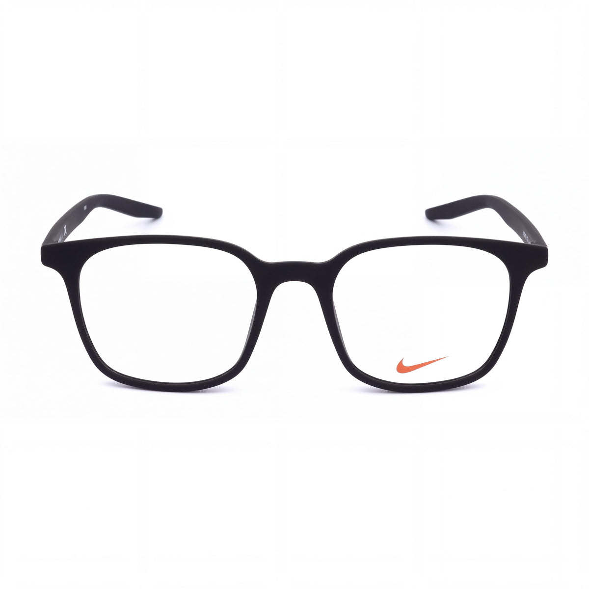 Nike 7124 Matte Black Square Eyeglasses for Men, Photo 2