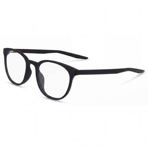 Nike 7128 Matte Black Round Eyeglasses for Women, Alloy Steel frame
