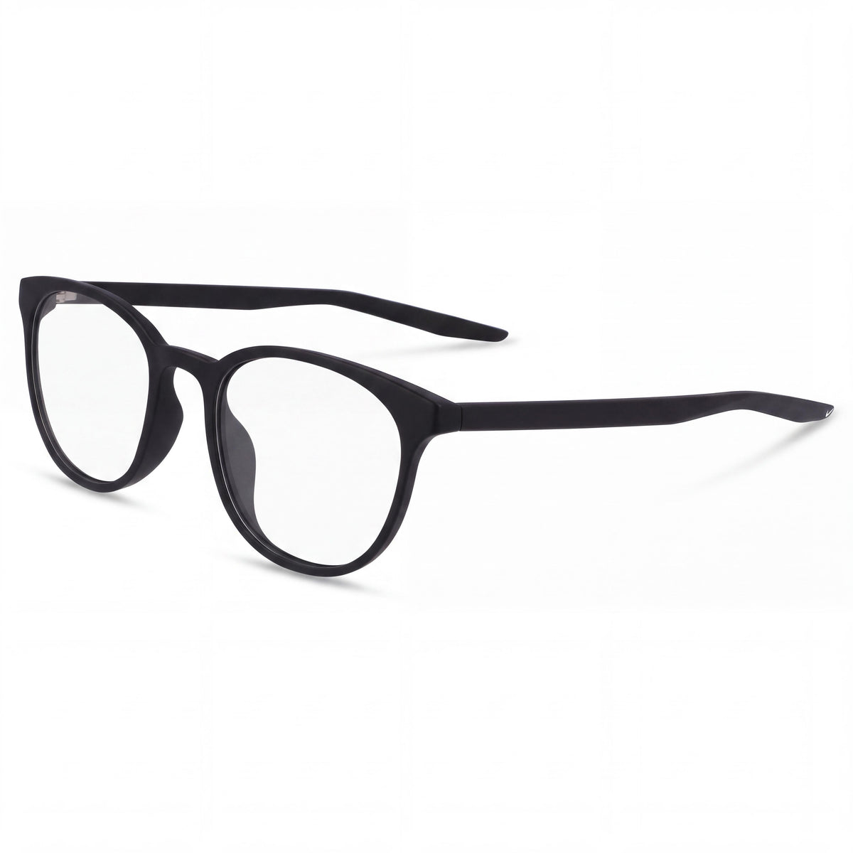 Nike 7128 Matte Black Round Eyeglasses for Women, Photo 1