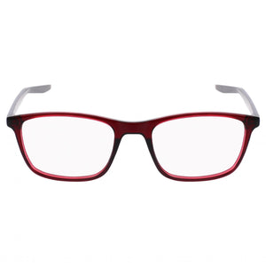 Nike 7129 46847 Rectangle Eyeglasses for Women — front view, Red frame