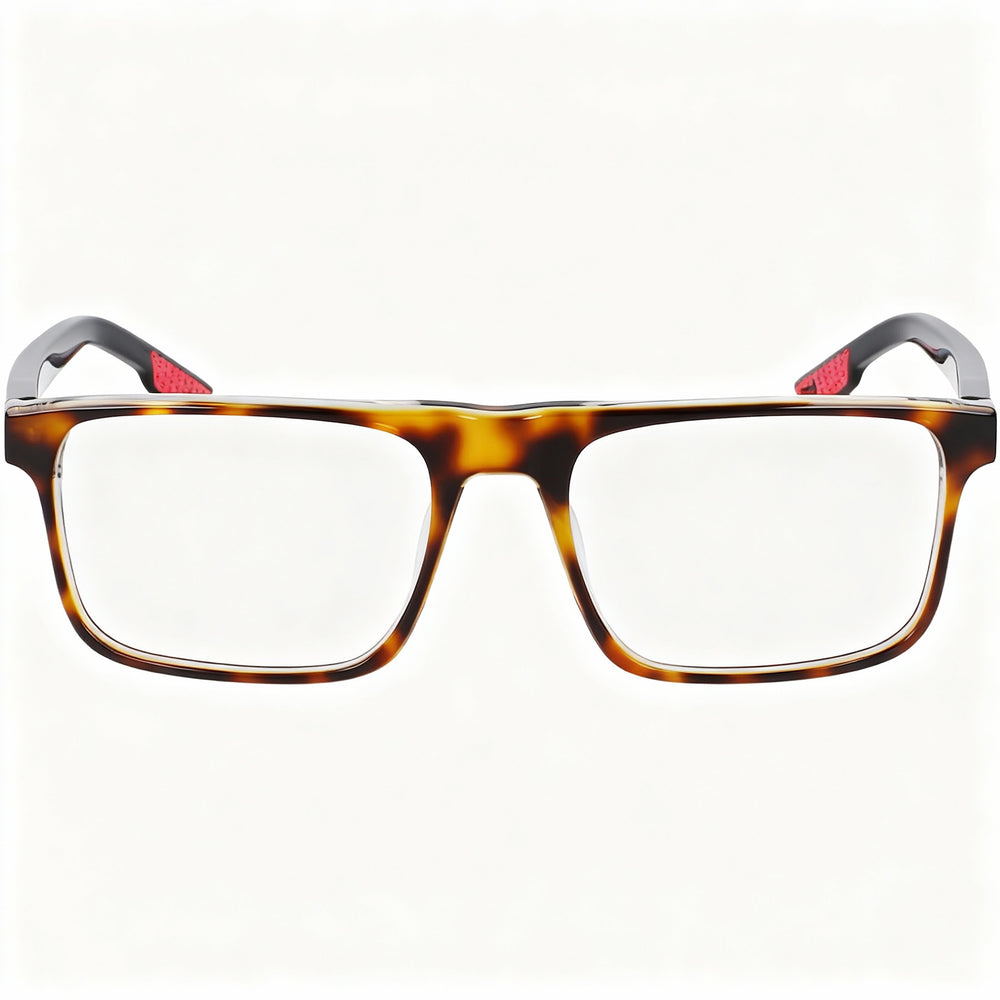 Nike 7161 Square Eyeglasses Unisex — front view, Acetate