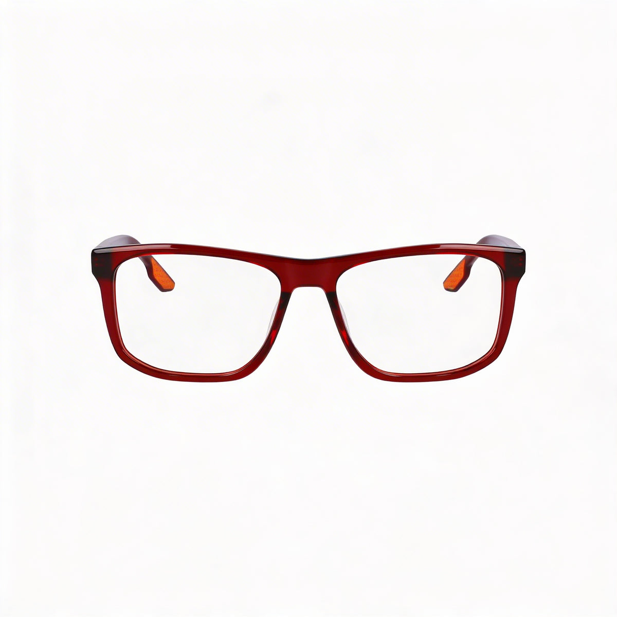 Nike 7163 Red Rectangle Eyeglasses Unisex, 55mm, Photo 2
