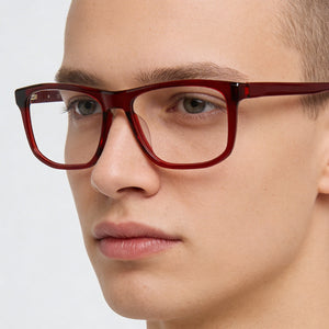 Nike 7163 Red Eyeglasses Unisex — lifestyle wear, evening writing and desk work