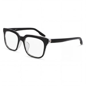 Nike 7167lb Black Crystal Clear Rectangle Eyeglasses for Men, Metal frame