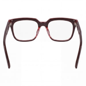 Nike 7167lb Square Eyeglasses Men — side view, Brown Metal temples