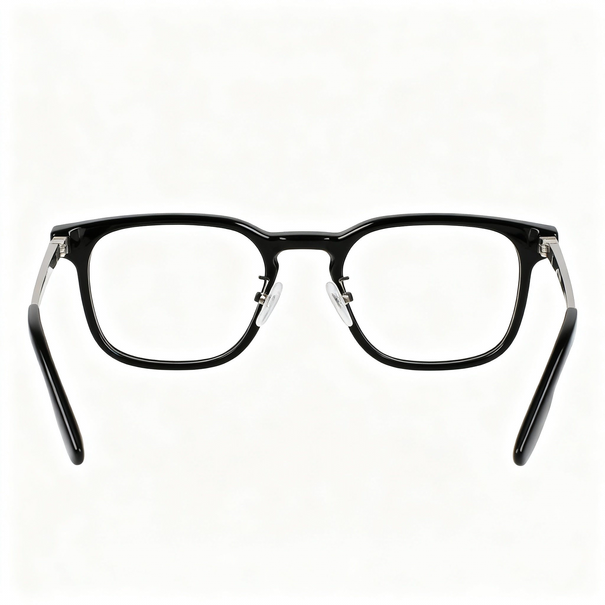 Nike 7171 Black Rectangle Eyeglasses Unisex, Metal 51mm, Photo 3
