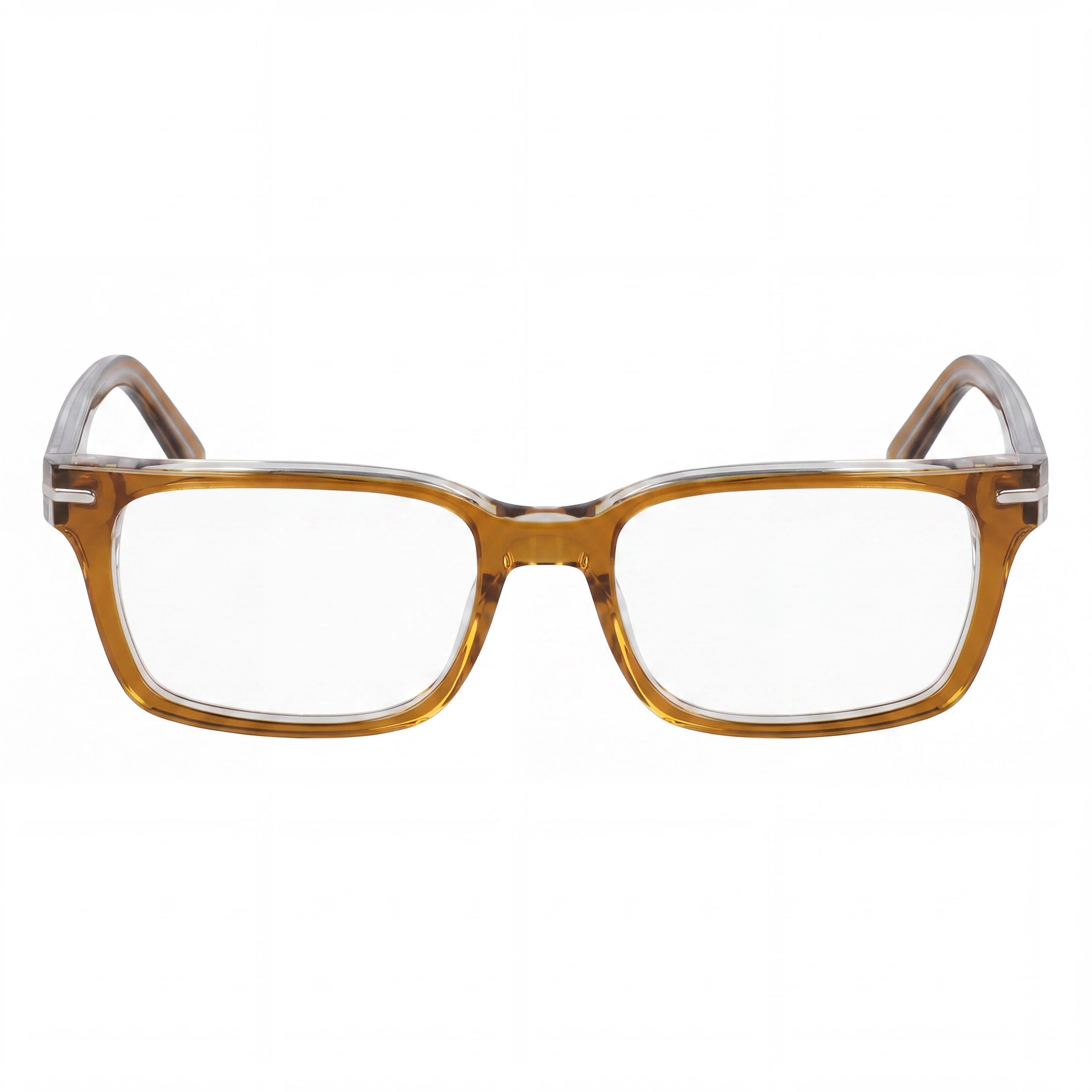 Gafas Nike 7174 Amber Smoke Laminate Rectangulares para Hombre, Photo 2