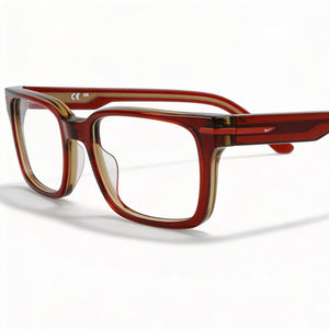 Nike 7174 Rectangle Eyeglasses for Men — front view, Acetate