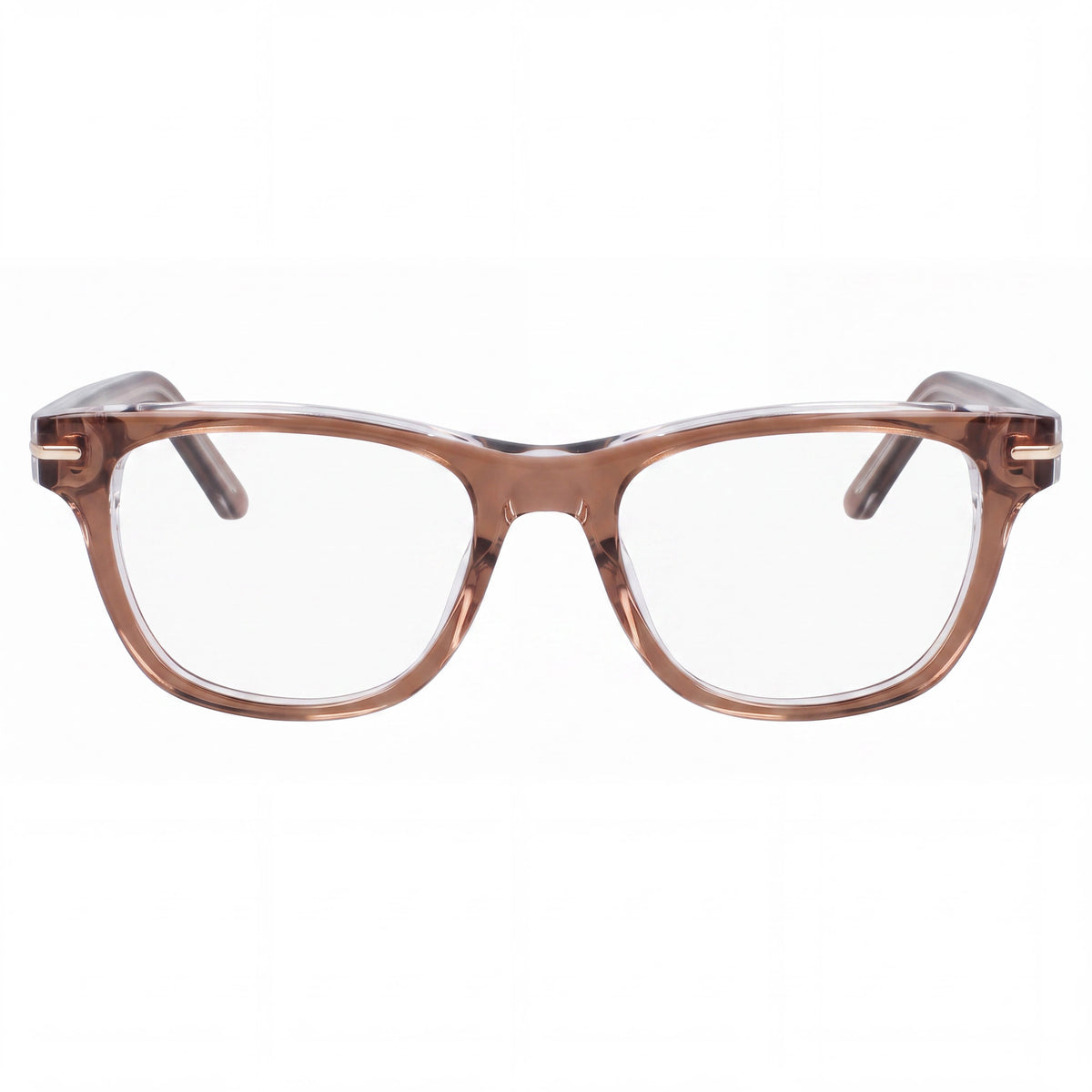 Gafas graduadas rectangulares para mujer Nike 7176 Mink Crystal Laminate, 51 mm, Photo 2